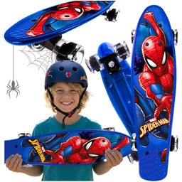 Deskorolka Dziecięca Fiszka Spiderman Dla Dzieci Spidey 55cm