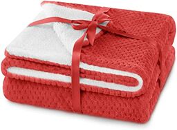 AmeliaHome Koc z Barankiem 70x150 cm Delikatnie Pikowany