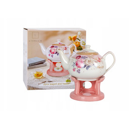 Imbryk porcelanowy 1L dzbanek do zaparzania herbaty