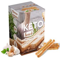 Keto paluszki o smaku czosnkowym - pełnowartościowa przekąska