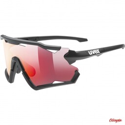 Uvex Okulary Sportstyle 228 SET czarny/czerwony