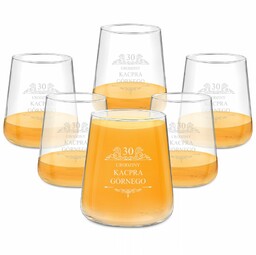 Szklanki grawerowane avant garde x6 dla niego