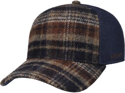 Czapka Trucker Wool Check by Stetson, ciemnoniebieski, One