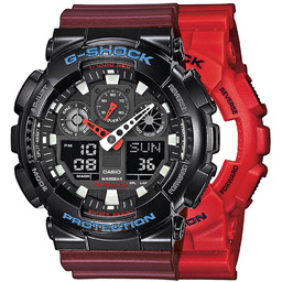 G-SHOCK SET GA-100B-4AER + BEZEL 10407691 + PASEK