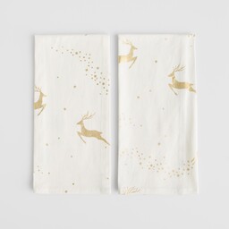 Komplet Ścierek Dirdis 45x65 cm z motywem renifera