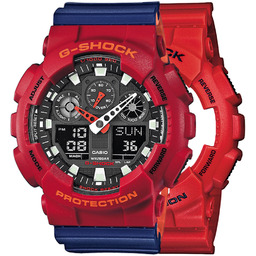 G-SHOCK SET GA-100B-4AER + BEZEL 10441433 + PASEK