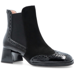 Hiszpańskie botki na słupku - HISPANITAS HI243588 CZARNE