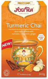 Herbata złoty chai z kurkumą, BIO, Yogi Tea,