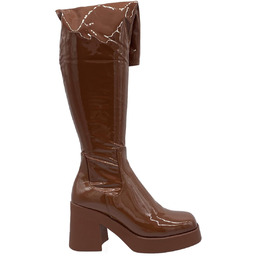 Buty damskie kozaki na platformie lakierowane STEVE MADDEN