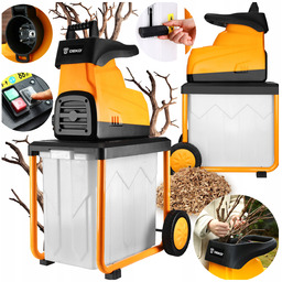 Rozdrabniacz Do Gałęzi Rębak Elektryczny Duży Zbiornik 60L