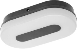 plafon łazienkowy Twist LED z tworzywa sztucznego biało-czarny