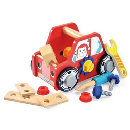 Drewniana skrzynka z narzędziami - Auto 666360 (666360