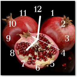 Zegar szklany kwadratowy Granat