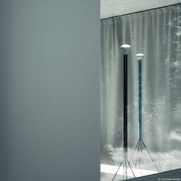 FLOS Lampa stojąca designerska Luminator, możliwość ściemniania, niebieski,