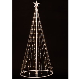 Choinka zewnętrzna 220 LED Lumin ciepły biały 152