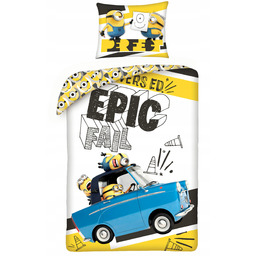 Pościel bawełniana 140x200 Minionki poszewka 70x90 Kids 12