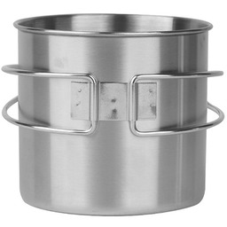 Kubek ze stali nierdzewnej Mil-Tec ze składanym uchwytem