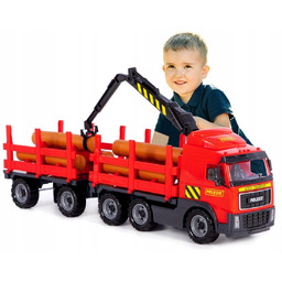 77cm Wielki Tir Dźwig Przyczepa z drewnem Transporter