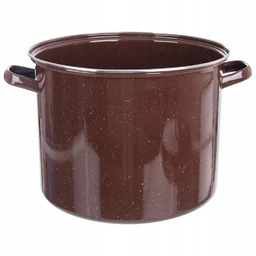 Garnek emaliowany 20 l 32 cm brązowy