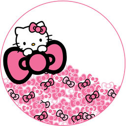 Dekoracyjny opłatek tortowy Hello Kitty - 20 cm