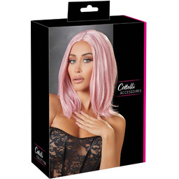 Wig, bob, pink