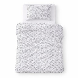 Karo Pościel z kory 140x200 biała w drobne