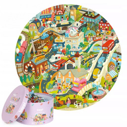 Puzzle okrągłe 150 Życie w mieście 230x120 mm