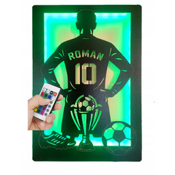 Lampka Nocna Led Piłka Nożna Koszulka Piłkarska