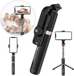 Selfie Stick Tripod teleskopowy + pilot Bluetooth