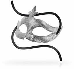 OHMAMA MASKS Antifaz Flor DE Lis - srebrny