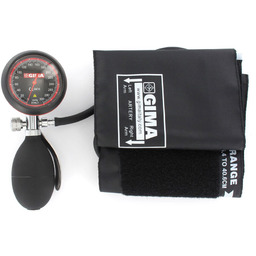 GIMA LONDON Ciśnieniomierz zegarowy, czarny, z manometrem ABS