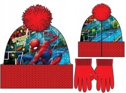 Czapka Zimowa Z Rękawiczkami Spider-Man 52
