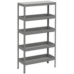 Regał na chemikalia z półkami wannowymi, 2000 x