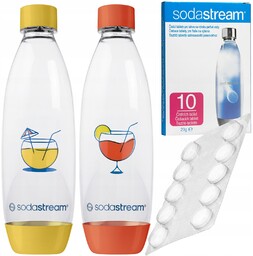 2x Butelki Do Saturatora Sodastream Fuse 1l Tabletki