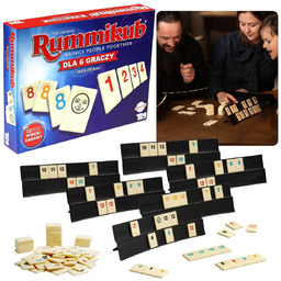 Rummikub Oryginalna Gra planszowa, gra logiczna, liczbowa
