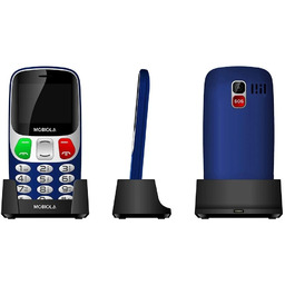 Telefon GSM Mobiola MB800 Niebieski 2G z ładowarką