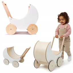 Chodzik Pchacz Dla Dzieci Drewniany Wózek Dla Lalek