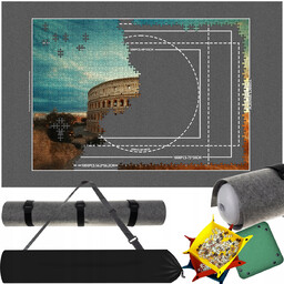 Mata do Układania Puzzli 500-1500 el. Podkładka