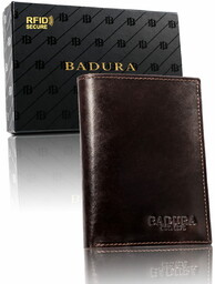 BADURA portfel męski skórzany ochrona RFID 99077