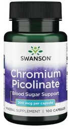 SWANSON Chromium picolinate Pikolinian chromu 200 mcg, 100