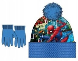 Czapka Zimowa Z Rękawiczkami Spider-Man 54