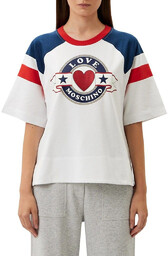 T-shirty marki Moschino model W650401-M4417. Kolor Niebieski, Odzież