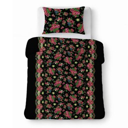 Karo Pościel z kory 140x200 czarna w kolorowe