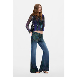 Desigual Spodnie dżinsowe flare M. C. Lacroix