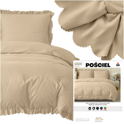 Pościel 160 x 200 3cz z Falbaną Luxury