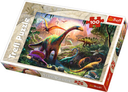 16277 Trefl - Świat Dinozaurów 100el.