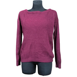 MISSGUIDED Sweter Damski Elegancki Stylowy Ciepły Czerwony Rozmiar
