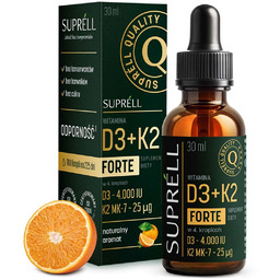 Witamina D3 K2 MK7 krople Witaminy D3+K2 FORTE