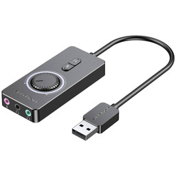 VENTION Zewnętrzna karta dźwiękowa USB 2.0 1m