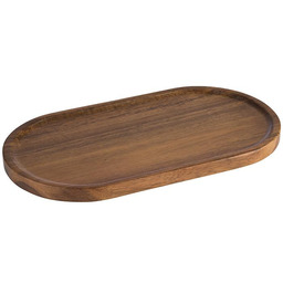 Deska do serwowania z drewna akacjowego, brązowa, 28.5x15.5x1.5